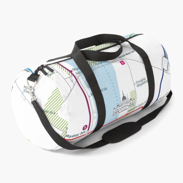 Item preview, Budapest City Rail Map Square designed and sold by AnsgarVollmer.