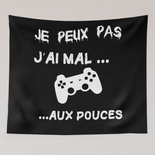 Aperçu de l'œuvre citation cool jeux vidéos créée et vendue par Catcrea.