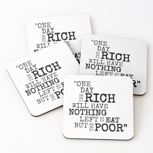Item preview, Greedy Corporations Anti Capitalist Socialist Quote Saying designed and sold by RockFireMerch.