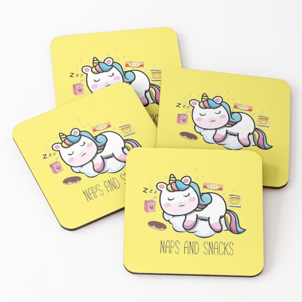 Item preview, Cute Unicorn Naps and Snacks designed and sold by Full Moon.