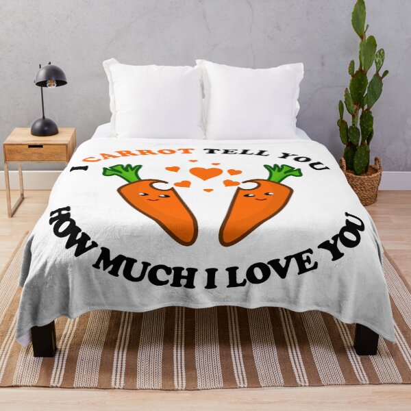 Item preview, I carrot tell you how much I love you - cute carrot circle with orange hearts I love you pun designed and sold by Deegital18.