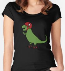 Roller Derby T-Rex Women's Fitted Scoop T-Shirt