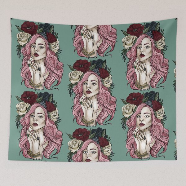 Item preview, Flower Hair Woman designed and sold by taylorleamey.