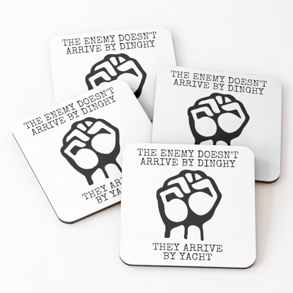 Item preview, Leftist Quote - Pro Immigration - Pro Refugee - Left Wing Socialist Quote - Liberal Progressive designed and sold by RockFireMerch.