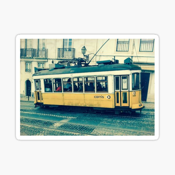 Aperçu de l'œuvre Tramway jaune créée et vendue par calamarisky.
