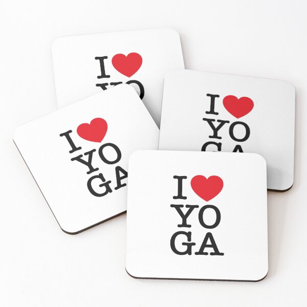 Item preview, I LOVE YOGA  designed and sold by catsandmore.