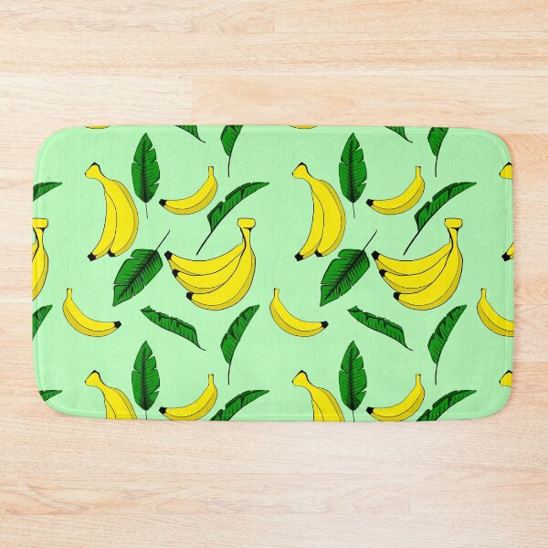 Item preview, Bananas and Leaves with White Background Summer Fruits Design designed and sold by SemDesigns1.