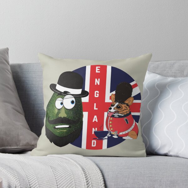 Item preview,  Scared Angry Avocado Travel Around The World -England- London- Vegan Vegetarian Funny  designed and sold by ezele.