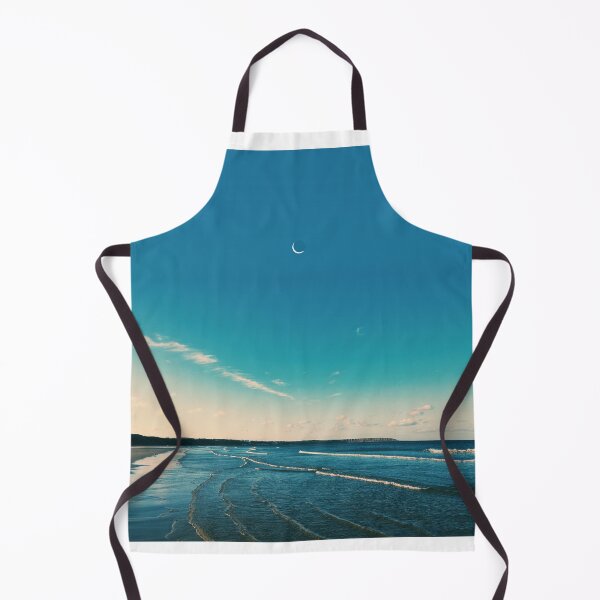 Item preview, Blue Ocean Beach with Moonrise designed and sold by Vincef444.