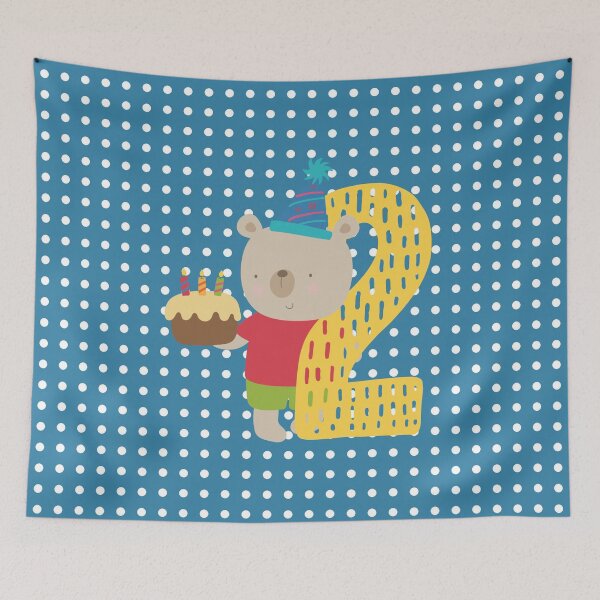 Item preview, 2nd birthday post card designed and sold by printhappy.