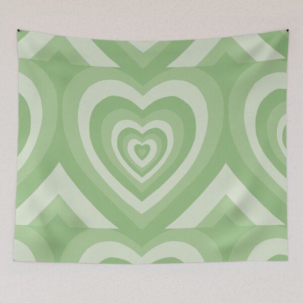 Item preview, Green Retro Heart designed and sold by muffinstandd.