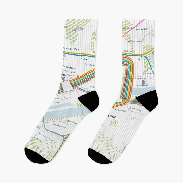 Item preview, Frankfurt City Rail Map Square designed and sold by AnsgarVollmer.
