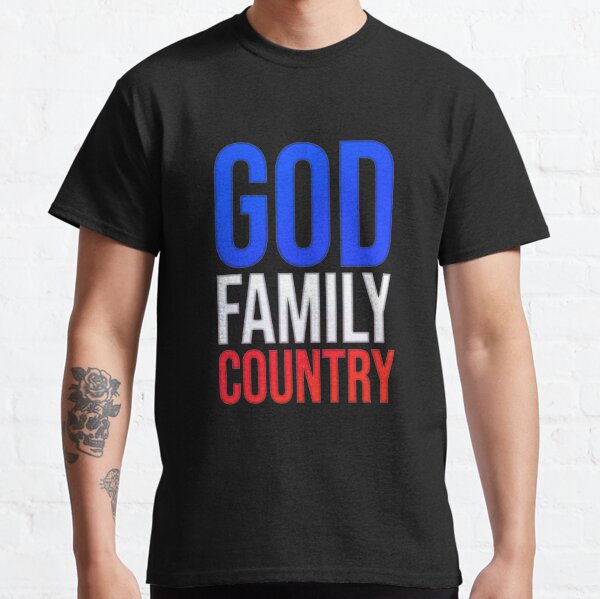 New York Yankees God family country Yankees t-shirt - T-Shirt AT