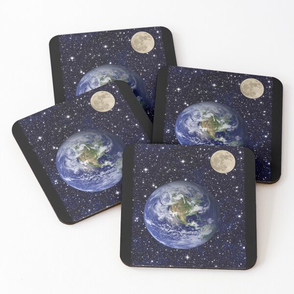 Item preview, Earth and Moon in the solar system designed and sold by joseartgel.