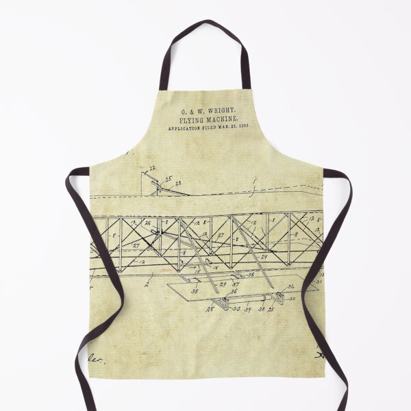 Item preview, Orville, 1906 Flying Machine, original patent drawing parchment background designed and sold by QualitySolution.