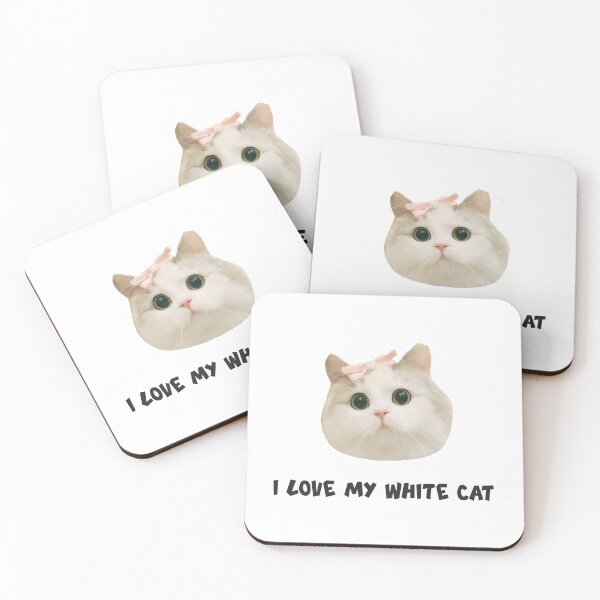 Item preview, i love my white cat designed and sold by GalaxyStoreDZ.