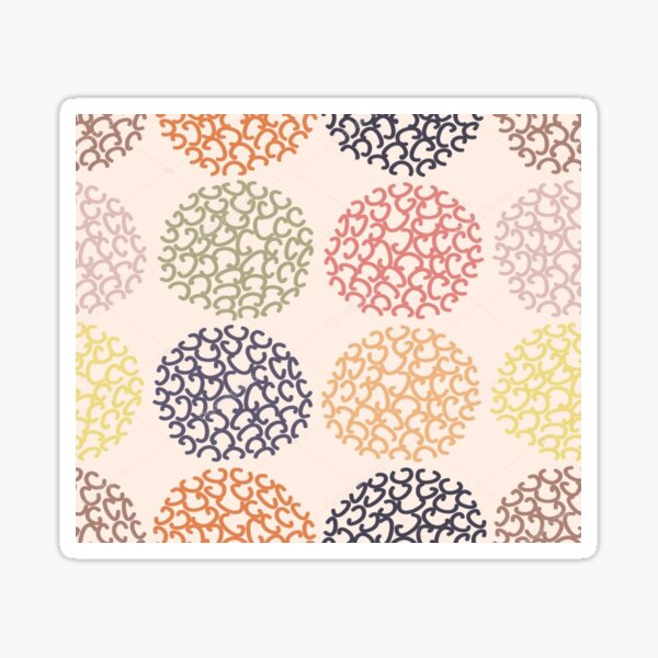 Circles pattern c Sticker