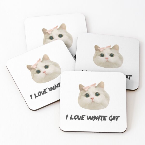 Item preview, i love white cat designed and sold by GalaxyStoreDZ.
