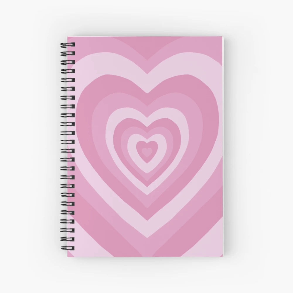 Vintage Pink Scrapbook Design Spiral Notebook by Hela12art