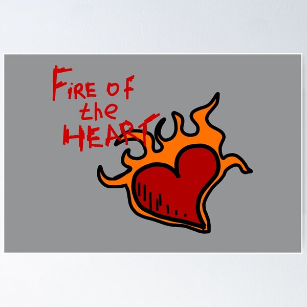 Item preview, Fun lettering, Fire of the heart designed and sold by Babydov.