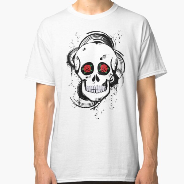 Skull roses Classic T-Shirt