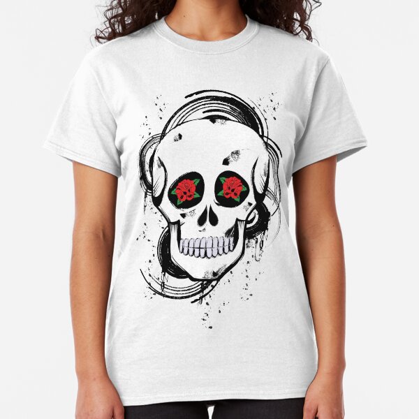 Skull roses Classic T-Shirt
