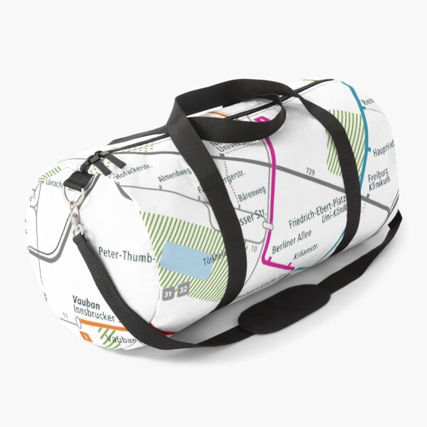 Item preview, Freiburg City Rail Map Square designed and sold by AnsgarVollmer.