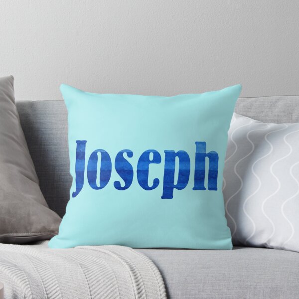 Item preview, Joseph boys name blue watercolor design designed and sold by ComicKitsch.