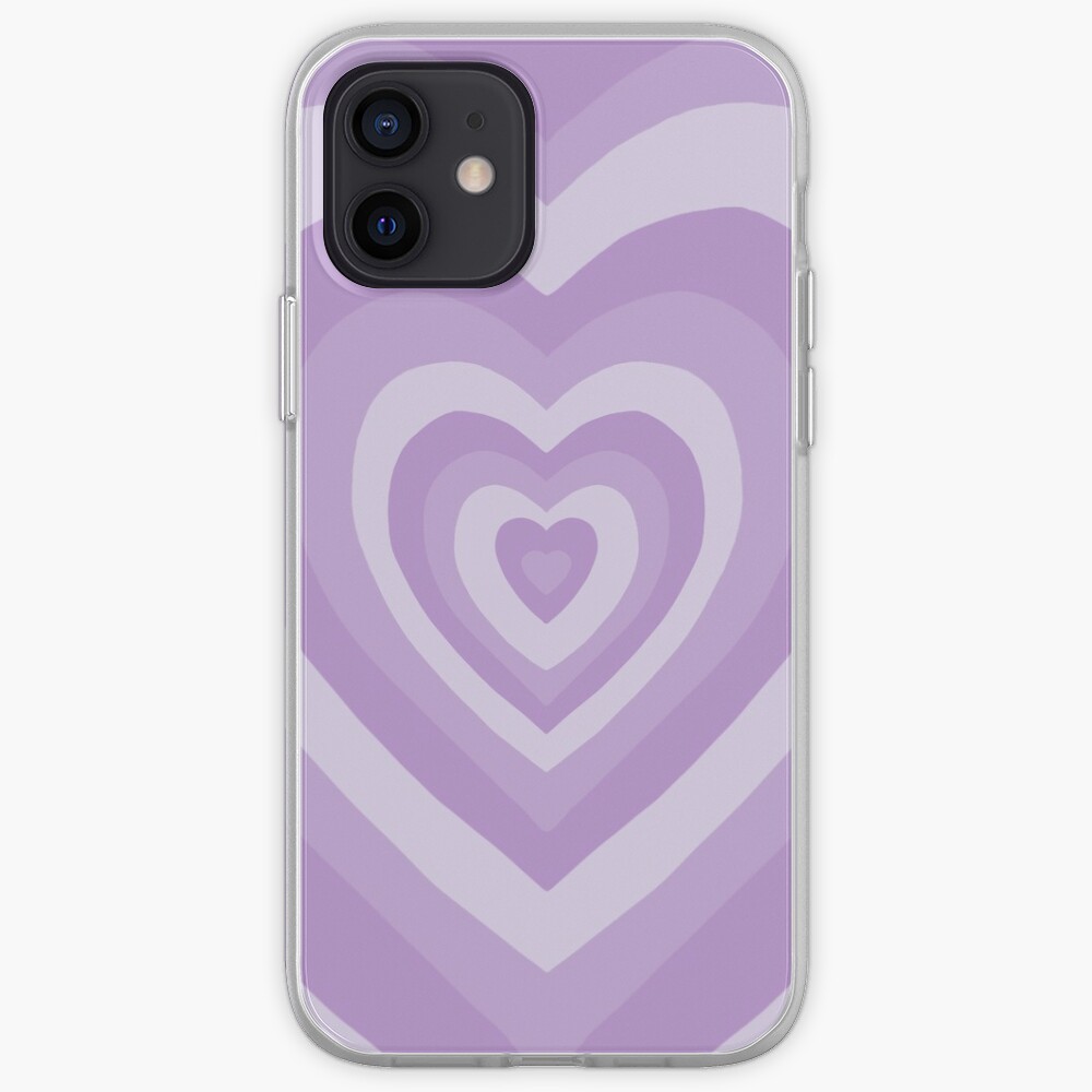 "Purple Retro Heart" iPhone Case & Cover by muffinstandd Redbubble