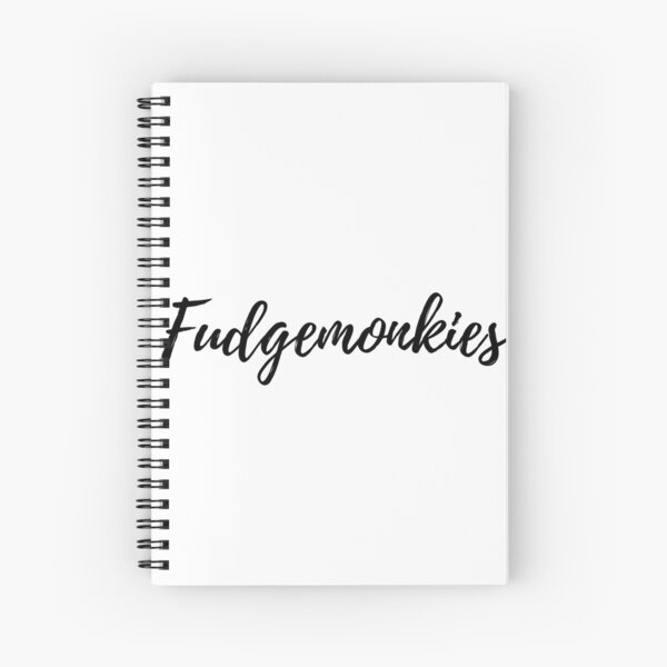 Fudgemonkies Sticker Quote Spiral Notebook