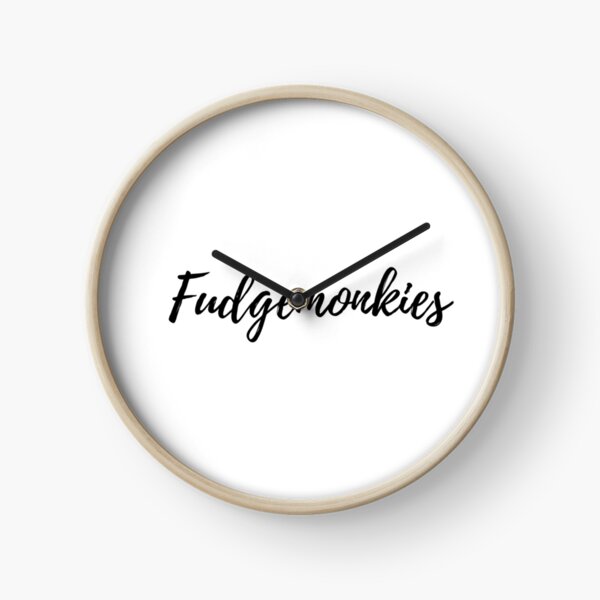 Fudgemonkies Sticker Quote Clock