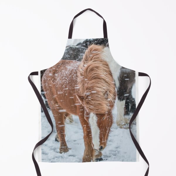 Item preview, Icelandic horse in the driving snow designed and sold by BerryvineImage.