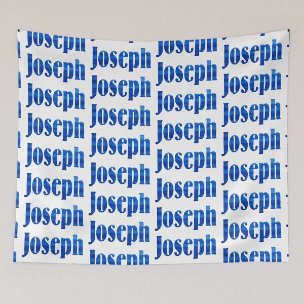 Item preview, Joseph boys name blue watercolor design designed and sold by ComicKitsch.