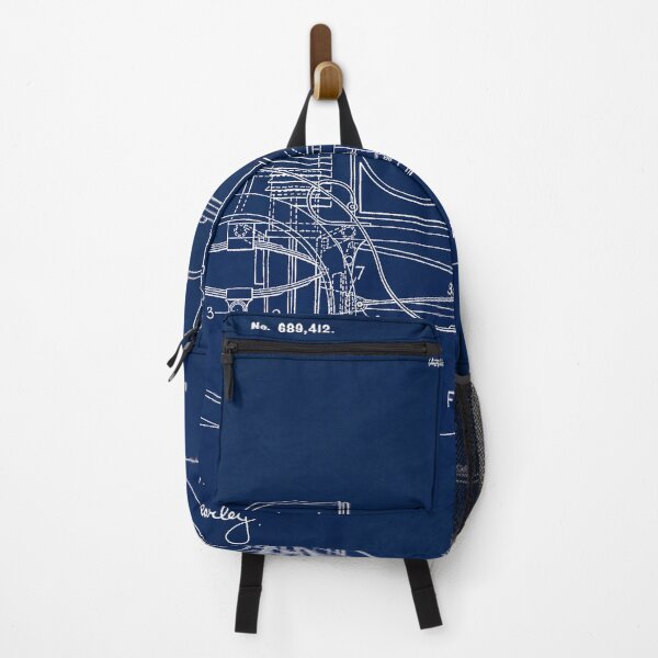 Item preview, 1901, Driving system ,original patent drawing Slate Blue background designed and sold by QualitySolution.