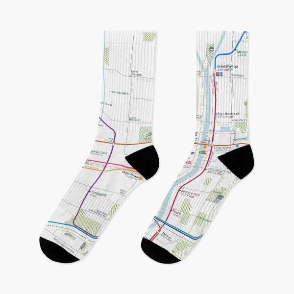 Item preview, Kyoto City Rail Map Square designed and sold by AnsgarVollmer.