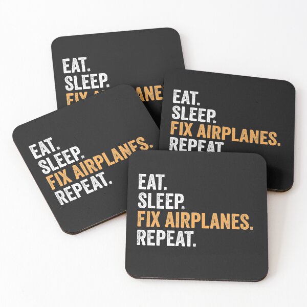 Artikelvorschau, lustige Flugzeugmechaniker - Eat Sleep Fix Flugzeuge entworfen und verkauft von Ryan89-Design.