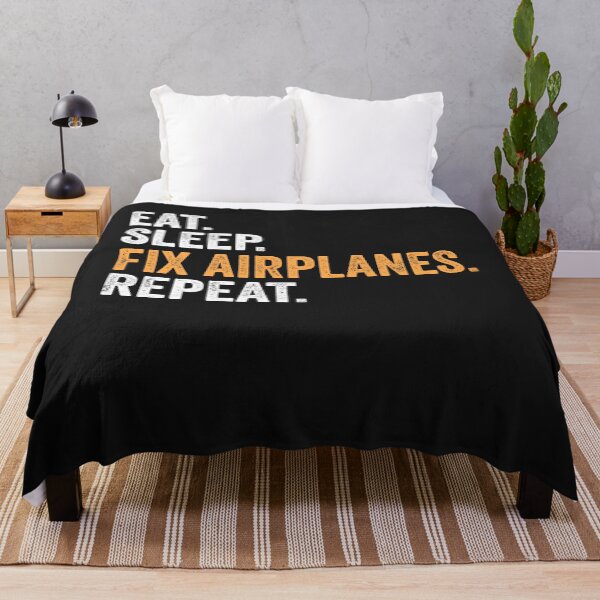 Artikelvorschau, lustige Flugzeugmechaniker - Eat Sleep Fix Flugzeuge entworfen und verkauft von Ryan89-Design.