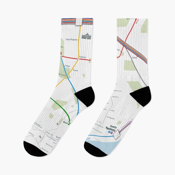 Item preview, Lisbon City Rail Map Square designed and sold by AnsgarVollmer.