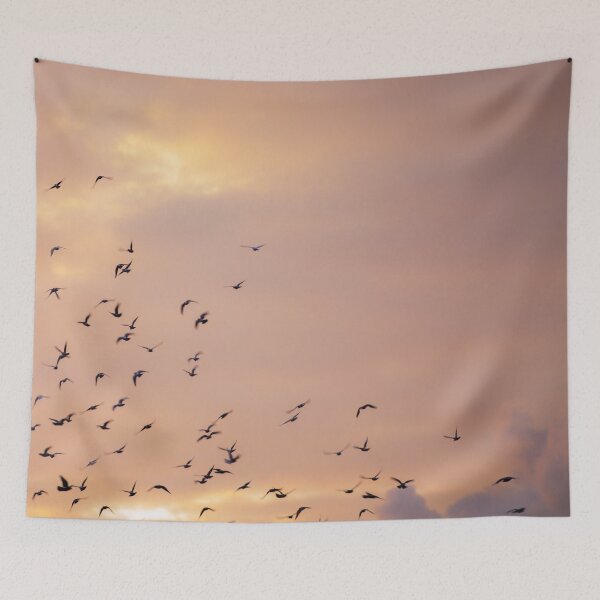 Item preview, Flying birds in #sunset sky designed and sold by ArnitaArnita.