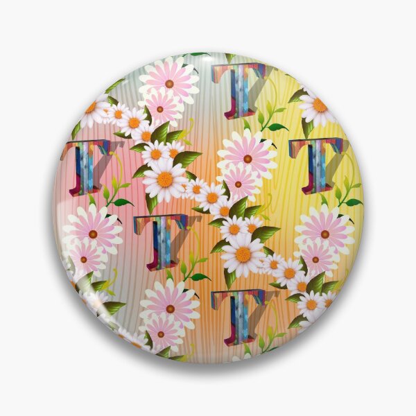 Item preview, Letter T with Floral designed and sold by MoSaid.