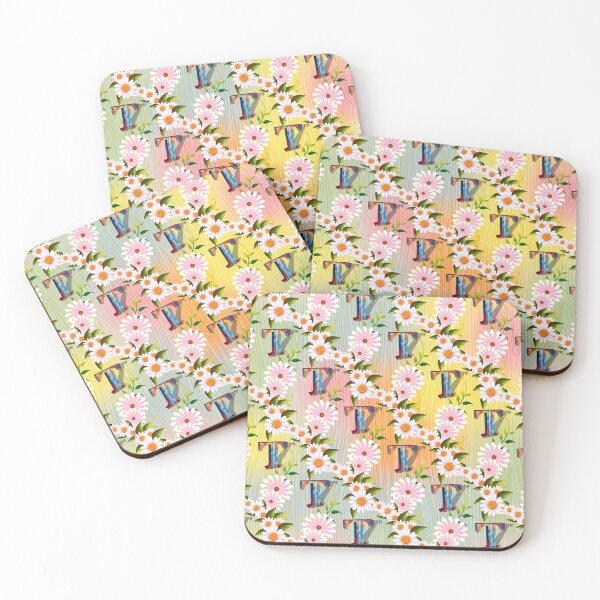 Item preview, Letter T with Floral designed and sold by MoSaid.