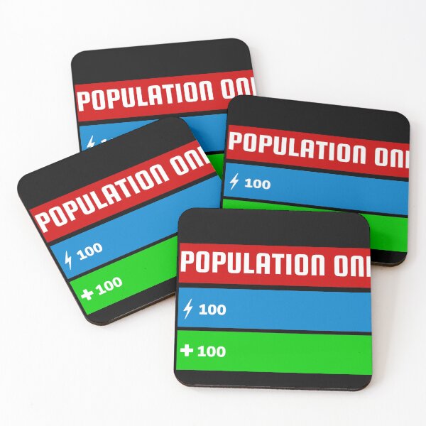 Item preview, Population: One Health Bar designed and sold by PopulationoneT.