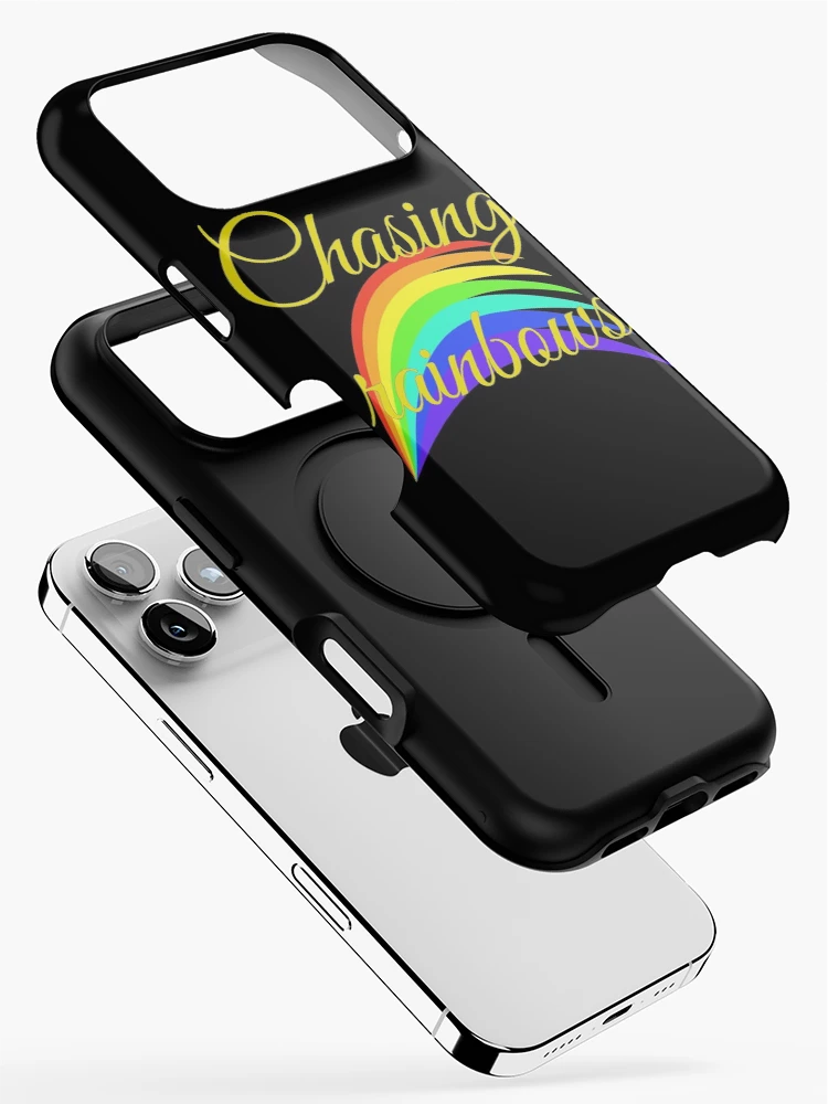Thumbnail 2 of 4, iPhone Case, Chasing rainbows, pattern, quote. designed and sold by Rui Valverde.