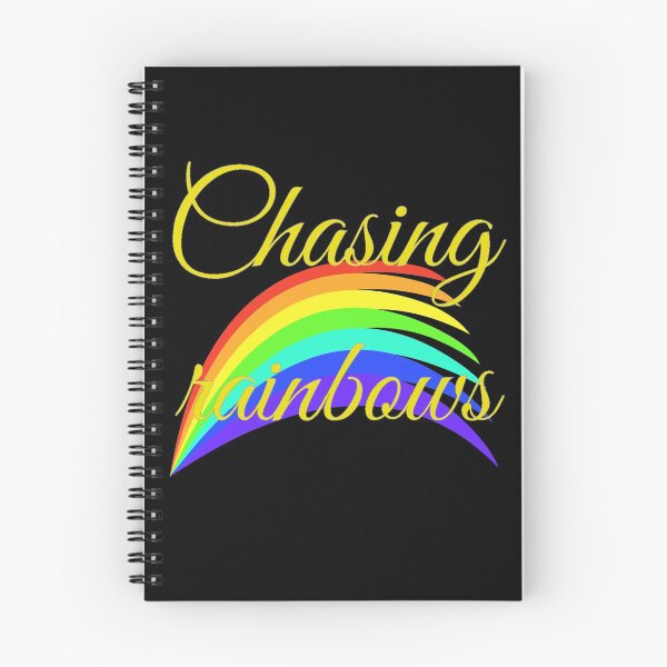 Item preview, Chasing rainbows, pattern, quote. designed and sold by Rui Valverde.