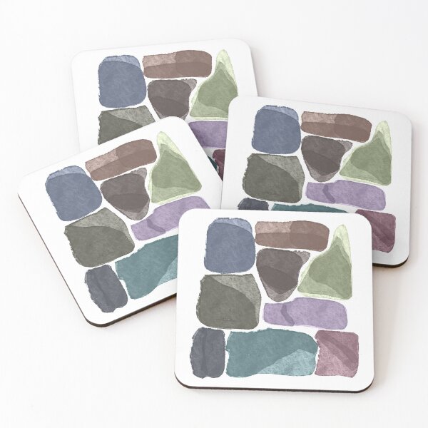 Item preview, Abstract Mosaic of Colorful Stones designed and sold by Oliver Jones Designs.