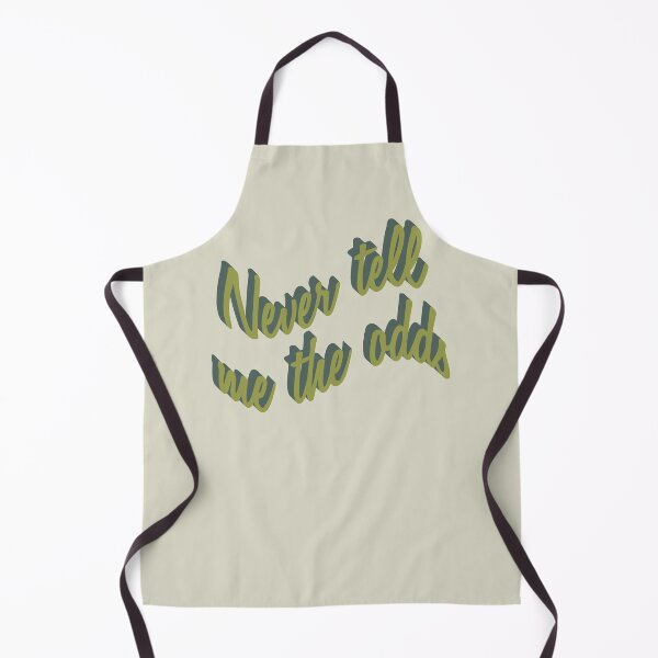 Item preview, 'Never tell me the odds' big inspirational quote in avocado green designed and sold by DunyaK.