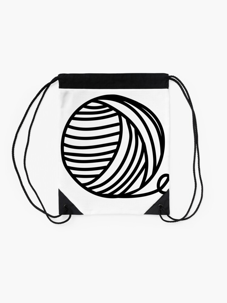 Alternate view of Yarn Addict Drawstring Bag