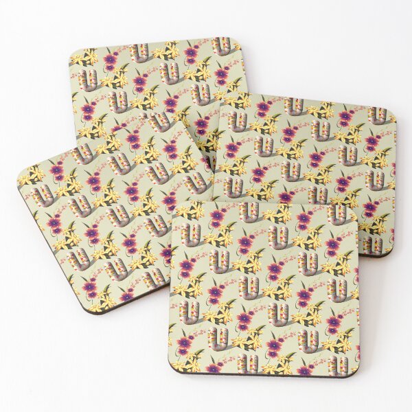 Item preview, Floral Letter U designed and sold by MoSaid.