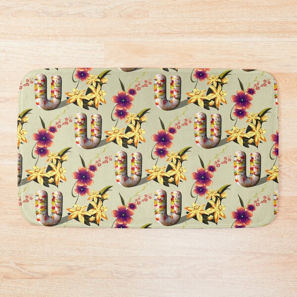 Item preview, Floral Letter U designed and sold by MoSaid.