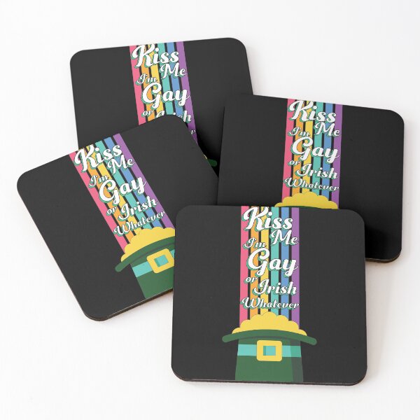 Item preview, Kiss Me Im Gay or Irish Whatever designed and sold by ColoredRatio.